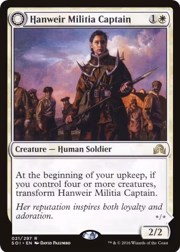 Hanweir Militia Captain (21), Shadows over Innistrad — Magic card price