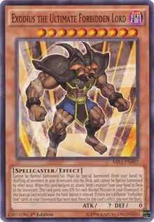 Exodius the Ultimate Forbidden Lord (MIL1-EN007), Millennium Pack — Yu-Gi-Oh! card price