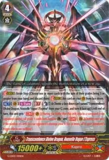 Transcendence Divine Dragon, Nouvelle Vague L'Express (G-LD02/001EN), G-Legend Deck Vol.2: The Overlord Blaze — Vanguard card price