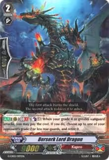 Berserk Lord Dragon (RRR Foil) (G-LD02/007EN), G-Legend Deck Vol.2: The Overlord Blaze — Vanguard card price