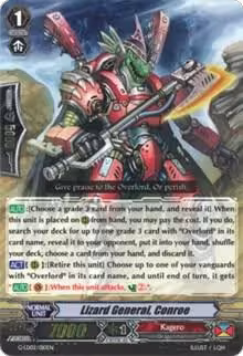 Lizard General, Conroe (RRR Foil) (G-LD02/010EN), G-Legend Deck Vol.2: The Overlord Blaze — Vanguard card price