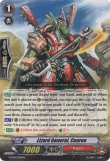 Lizard General, Conroe (G-LD02/010EN), G-Legend Deck Vol.2: The Overlord Blaze — Vanguard card price