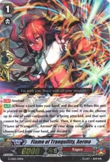 Flame of Tranquility, Aermo (RRR Foil) (G-LD02/011EN), G-Legend Deck Vol.2: The Overlord Blaze — Vanguard card price
