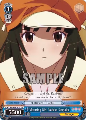 Maturing Girl, Nadeko Sengoku (TD) (BM/S15-TE13 TD), BAKEMONOGATARI — Weiß Schwarz card price