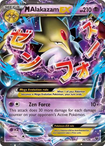 M Alakazam EX (26/124), XY - Fates Collide — Pokémon card price