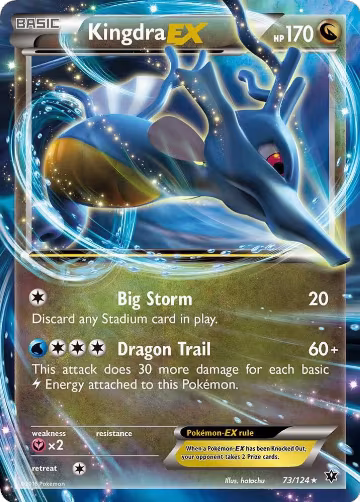 Kingdra EX (73/124), XY - Fates Collide — Pokémon card price