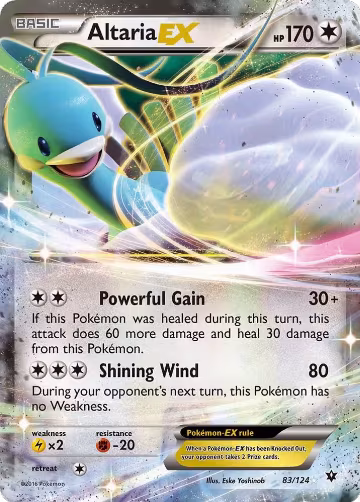 Altaria EX (83/124), XY - Fates Collide — Pokémon card price