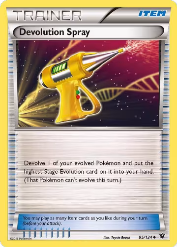 Devolution Spray (95/124), XY - Fates Collide — Pokémon card price