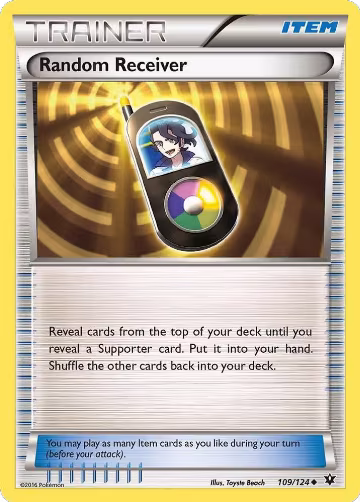 Random Receiver (109/124), XY - Fates Collide — Pokémon card price