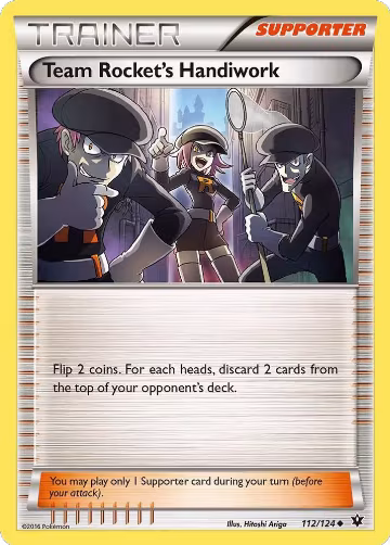 Team Rocket's Handiwork (112/124), XY - Fates Collide — Pokémon card price