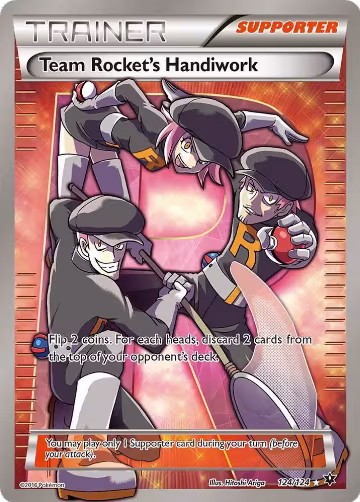 Team Rocket's Handiwork (Full Art) (124/124), XY - Fates Collide — Pokémon card price