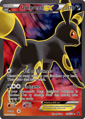 Umbreon EX (Full Art) (119/124) — card price