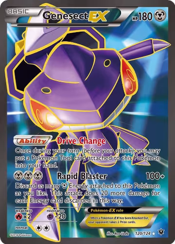 Genesect EX (Full Art) (120/124), XY - Fates Collide — Pokémon card price
