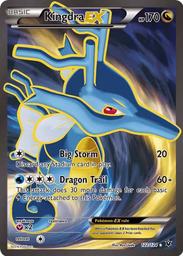 Kingdra EX (Full Art) (122/124), XY - Fates Collide — Pokémon card price
