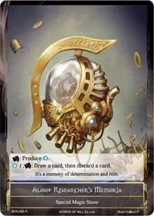Aloof Researcher's Memoria (BFA-098), Battle for Attoractia — Force of Will card price