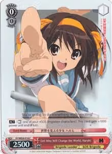 Girl Who Will Change the World, Haruhi (Foil) (SY/WE09-E16), The Melancholy of Haruhi Suzumiya Extra Booster — Weiß Schwarz card price