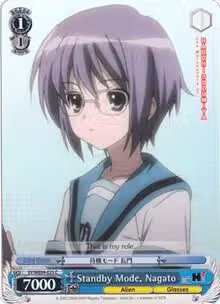 Standby Mode, Nagato (Foil) (SY/WE09-E25), The Melancholy of Haruhi Suzumiya Extra Booster — Weiß Schwarz card price