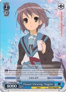 Flower Viewing, Nagato (Foil) (SY/WE09-E26), The Melancholy of Haruhi Suzumiya Extra Booster — Weiß Schwarz card price