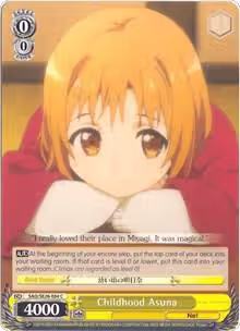 Childhood Asuna (SAO/SE26-E04 C), Sword Art Online II Vol.2 — Weiß Schwarz card price