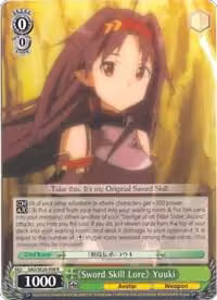"Sword Skill Lore" Yuuki (SAO/SE26-E08 R), Sword Art Online II Vol.2 — Weiß Schwarz card price