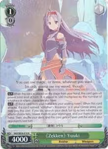 "Zekken" Yuuki (Parallel Foil) (SAO/SE26-E10 R), Sword Art Online II Vol.2 — Weiß Schwarz card price