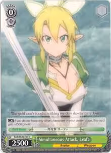 Simultaneous Attack, Leafa (SAO/SE26-E14 C), Sword Art Online II Vol.2 — Weiß Schwarz card price