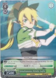 Simultaneous Attack, Leafa (Parallel Foil) (SAO/SE26-E14 C), Sword Art Online II Vol.2 — Weiß Schwarz card price
