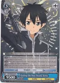 Getting the Holy Sword, Kirito (Parallel Foil) (SAO/SE26-E29 R), Sword Art Online II Vol.2 — Weiß Schwarz card price