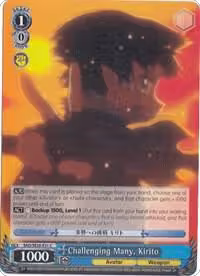 Challenging Many, Kirito (Parallel Foil) (SAO/SE26-E31 C), Sword Art Online II Vol.2 — Weiß Schwarz card price