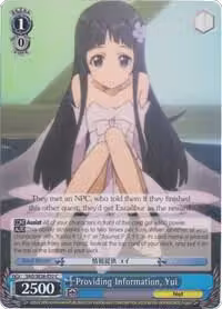 Providing Information, Yui (Parallel Foil) (SAO/SE26-E32 C), Sword Art Online II Vol.2 — Weiß Schwarz card price