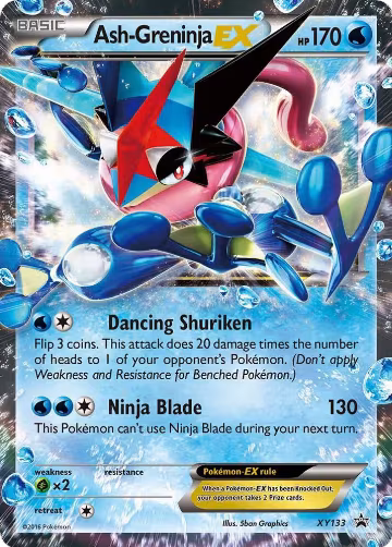 Ash-Greninja EX - XY133 (XY133), XY Promos — Pokémon card price