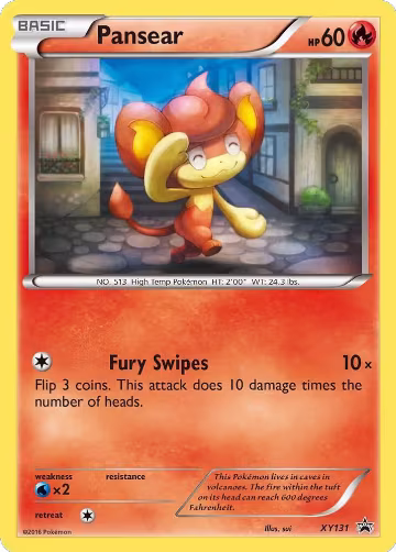 Pansear (XY131), XY Promos — Pokémon card price