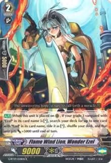 Flame Wind Lion, Wonder Ezel (G-BT07/028EN), G-BT07: Glorious Bravery of Radiant Sword — Vanguard card price