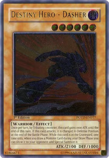 Destiny Hero - Dasher (UTR) (POTD-EN017), Power of the Duelist — Yu-Gi-Oh! card price