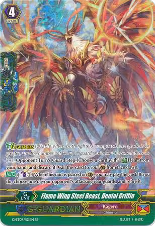 Flame Wing Steel Beast, Denial Griffin (SP) (G-BT07/S21EN), G-BT07: Glorious Bravery of Radiant Sword — Vanguard card price