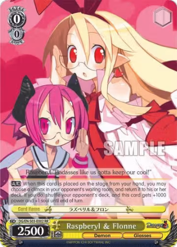 Raspberyl & Flonne (DG/EN-S03-E002 RR), Disgaea — Weiß Schwarz card price
