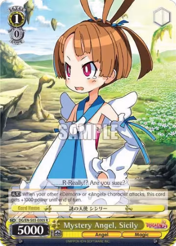 Mystery Angel, Sicily (DG/EN-S03-E005 R), Disgaea — Weiß Schwarz card price