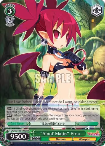 "Aloof Majin" Etna (DG/EN-S03-E046 RR), Disgaea — Weiß Schwarz card price