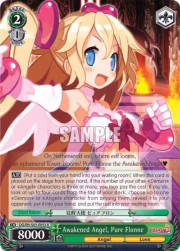 Awakened Angel, Pure Flonne (DG/EN-S03-E053 R), Disgaea — Weiß Schwarz card price