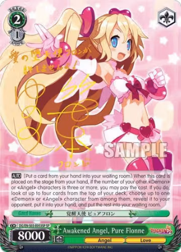 Awakened Angel, Pure Flonne (SP) (DG/EN-S03-E053SP SP), Disgaea — Weiß Schwarz card price