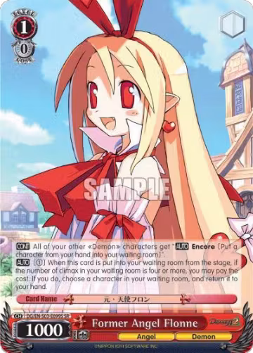 Former Angel, Flonne (SR) (DG/EN-S03-E099S SR), Disgaea — Weiß Schwarz card price
