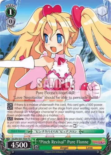 "Pinch Revival" Pure Flonne (DG/EN-S03-TE04 TD), Disgaea — Weiß Schwarz card price