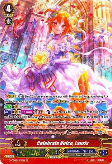 Celebrate Voice, Lauris (SP) (G-CB03/S01EN), G-CB03: Blessing of Divas — Vanguard card price