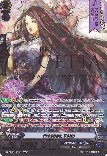 Prestige, Cetia (Wedding SP) (G-CB03/S06EN), G-CB03: Blessing of Divas — Vanguard card price