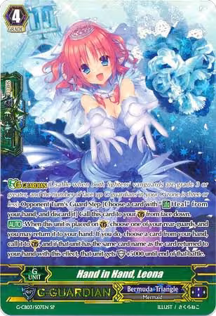 Hand in Hand, Leona (SP) (G-CB03/S07EN), G-CB03: Blessing of Divas — Vanguard card price