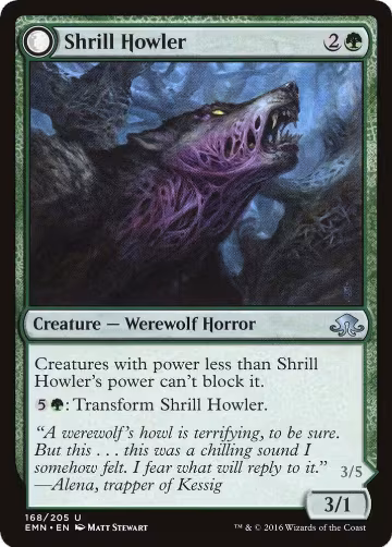 Shrill Howler (168), Eldritch Moon — Magic card price