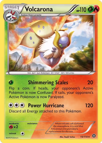 Volcarona (15/114), XY - Steam Siege — Pokémon card price