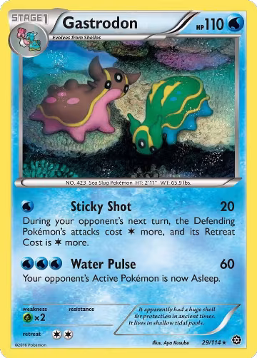 Gastrodon (29/114), XY - Steam Siege — Pokémon card price