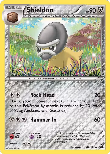Shieldon (69/114), XY - Steam Siege — Pokémon card price