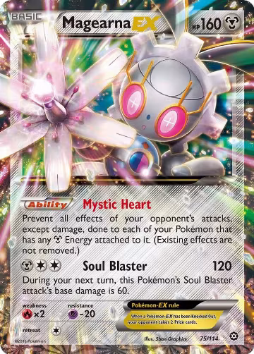 Magearna EX (75/114), XY - Steam Siege — Pokémon card price